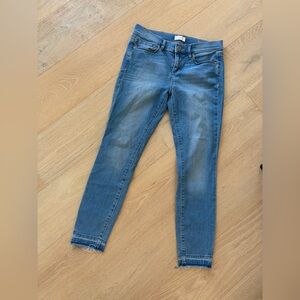 Loft raw hem jeans size 4